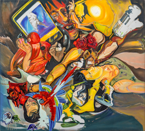 Andrej Babenko, Babenko Belgium, Andrej Babenko, Babenko Belgium, oil, spray-paint, canvas, contempory art, museum gallery