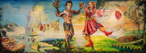 Save Ukraine, Andrej Babenko, Babenko Belgium, oil, spray-paint, canvas, contempory art, museum gallery